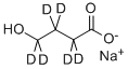 4-HYDROXY-2,2,3,3,4,4-HEXADEUTEROBUTYRIC ACID SODIUM SALT Structural