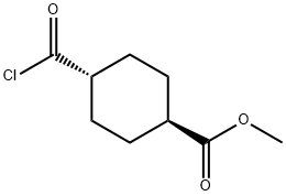 TRANS-1,4-CYCLOHEXANEDICARBOXYLIC ACID MONOMETHYL ESTER CHLORIDE Structural