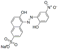 sodium 6-hydroxy-5-[(2-hydroxy-5-nitrophenyl)azo]naphthalene-2-sulphonate