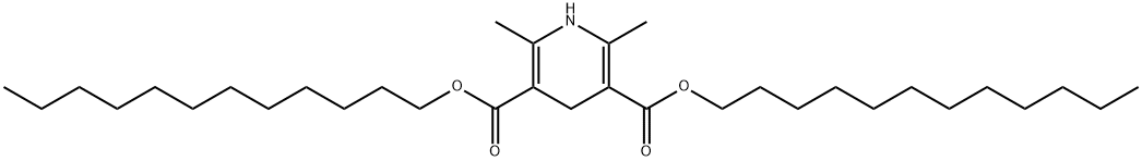 didodecyl 1,4-dihydro-2,6-dimethylpyridine-3,5-dicarboxylate Structural