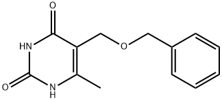 5-(BENZYLOXYMETHYL)-6-METHYLURACIL Structural