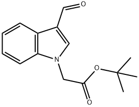 1H-INDOLE-1-ACETIC ACID, 3-FORMYL-, 1,1-DIMETHYLETHYL ESTER Structural