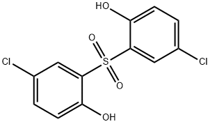 4-CHLORO-2-[(5-CHLORO-2-HYDROXYPHENYL)SULFONYL]PHENOL Structural