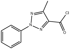 5-METHYL-2-PHENYL-2H-1,2,3-TRIAZOLE-4-CARBONYL CHLORIDE Structural