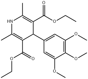 3,5-PYRIDINEDICARBOXYLIC ACID, 1,4-DIHYDRO-2,6-DIMETHYL-4-(3,4,5-TRIMETHOXYPHENYL)-, DIETHYL ESTER Structural