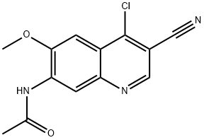 AcetaMide, N-(4-chloro-3-cyano-6-Methoxy-7-quinolinyl)- Structural