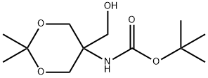 tert-Butyl [5-(hydroxymethyl)-2,2-dimethyl-1,3-dioxan-5-yl]carbamate Structural