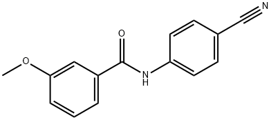 Benzamide, N-(4-cyanophenyl)-3-methoxy- (9CI) Structural
