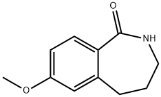 7-METHOXY-2,3,4,5-TETRAHYDRO-BENZO[C]AZEPIN-1-ONE Structural