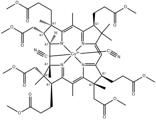 DICYANOCOBYRINIC ACID HEPTAMETHYL ESTER Structural