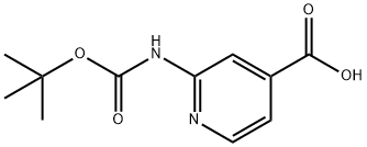 2-Boc-amino-4-pyridinecarboxylic acid Structural