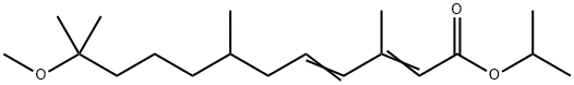 11-METHOXY-3,7-11-TRIMETHYL-2,4-DODECADIENOIC ACID ISOPROPYL ESTER Structural