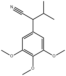 3,4,5-trimethoxy-alpha-(1-methylethyl)phenylacetonitrile Structural