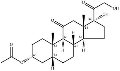 5-BETA-PREGNAN-3-ALPHA, 17,21-TRIOL-11,20-DIONE 3-ACETATE