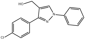 3-(4-chlorophenyl)-1-phenyl-1H-pyrazole-4-methanol Structural