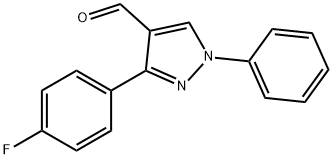 3-(4-FLUORO-PHENYL)-1-PHENYL-1H-PYRAZOLE-4-CARBALDEHYDE Structural