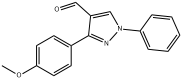 3-(4-METHOXY-PHENYL)-1-PHENYL-1H-PYRAZOLE-4-CARBALDEHYDE Structural