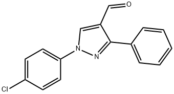 1-(4-CHLOROPHENYL)-3-PHENYL-1H-PYRAZOLE-4-CARBALDEHYDE Structural