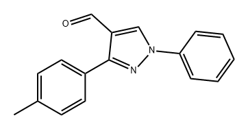 1-PHENYL-3-P-TOLYL-1H-PYRAZOLE-4-CARBALDEHYDE Structural