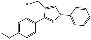 3-(4-METHOXYPHENYL)-1-PHENYL-1H-PYRAZOL-4-YL]METHANOL Structural