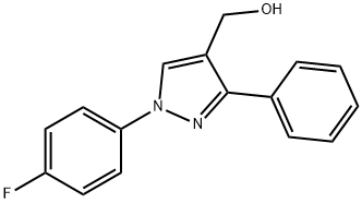 (1-(4-FLUOROPHENYL)-3-PHENYL-1H-PYRAZOL-4-YL)METHANOL Structural