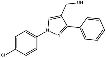 (1-(4-CHLOROPHENYL)-3-PHENYL-1H-PYRAZOL-4-YL)METHANOL Structural