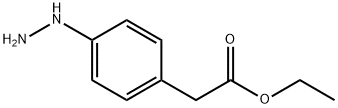Benzeneacetic acid, 4-hydrazino-, ethyl ester (9CI) Structural