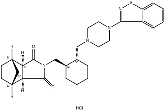 Lurasidone hydrochloride Structural Picture