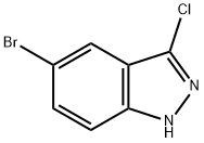 5-BROMO-3-CHLORO-1H-INDAZOLE Structural