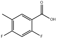 2,4-Difluoro-5-Methylbenzoic Acid Structural