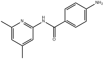 4-Amino-N-(4,6-dimethyl-2-pyridinyl)benzamide Structural