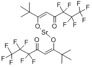 BIS(6,6,7,7,8,8,8-HEPTAFLUORO-2,2-DIMETHYL-3,5-OCTANEDIONATE)STRONTIUM HYDRATE Structural