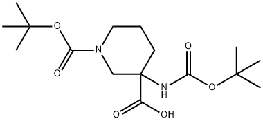 1,3-Piperidinedicarboxylicacid,3-[[(1,1-dimethylethoxy)carbonyl]amino]-,1-(1,1-dimethylethyl)ester(9CI)