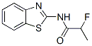 Propanamide, N-2-benzothiazolyl-2-fluoro- (9CI) Structural