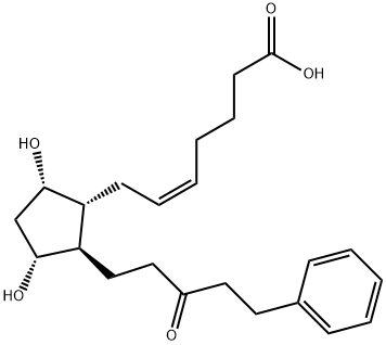 (5Z)-7-[(1R,2R,3R,5S)-3,5-Dihydroxy-2-(3-oxo-5-phenylpentyl)cyclopentyl]-5-heptenoic Acid Structural