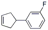 Benzene, 1-(3-cyclopenten-1-yl)-3-fluoro- (9CI) Structural