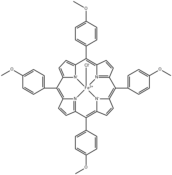 5,10,15,20-TETRAKIS(4-METHOXYPHENYL)-21H,23H-PORPHINE IRON(III) CHLORIDE Structural