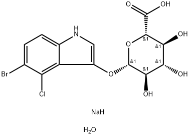 5-BROMO-4-CHLORO-3-INDOLYL BETA-D-GLUCURONIDE SODIUM SALT Structural