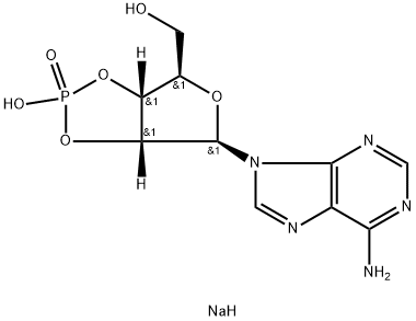 ADENOSINE-2':3'-CYCLIC MONOPHOSPHATE, SODIUM SALT Structural