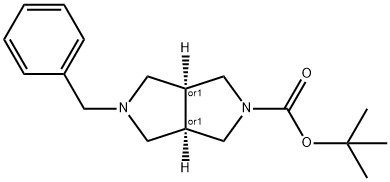 CIS-5-BENZYL-2-BOC-HEXAHYDROPYRROLO[3,4-C]PYRROLE Structural