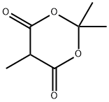 2,2,5-Trimethyl-1,3-dioxane-4,6-dione Structural