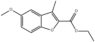 5-METHOXY-3-METHYL-BENZOFURAN-2-CARBOXYLIC ACID ETHYL ESTER Structural