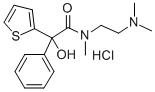 N-(2-Dimethylaminoethyl)-alpha-hydroxy-N-methyl-alpha-phenyl-2-thiophe neacetamide HCl Structural