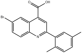 6-BROMO-2-(2,5-DIMETHYL-PHENYL)-QUINOLINE-4-CARBOXYLIC ACID