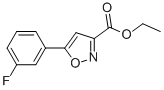 ETHYL-5(3-FLUOROPHENYL)-ISOXAZOLE-3-CARBOXYLATE Structural