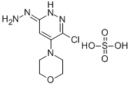 3(2H)-Pyridazinone, 6-chloro-5-(4-morpholinyl)-, hydrazone, sulfate (1 :1)