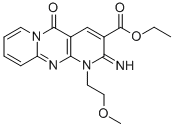 ETHYL 2-IMINO-1-(2-METHOXYETHYL)-5-OXO-1,5-DIHYDRO-2H-DIPYRIDO[1,2-A:2',3'-D]PYRIMIDINE-3-CARBOXYLATE Structural