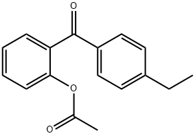 2-ACETOXY-4'-ETHYLBENZOPHENONE Structural