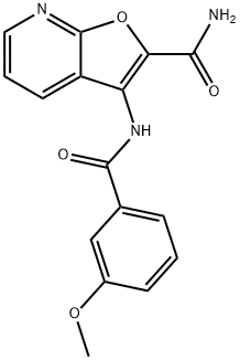 Furo[2,3-b]pyridine-2-carboxaMide, 3-[(3-Methoxybenzoyl)aMino]- Structural