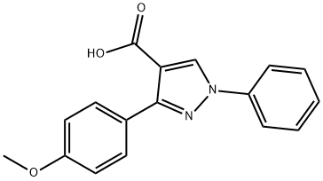 3-(4-METHOXY-PHENYL)-1-PHENYL-1H-PYRAZOLE-4-CARBOXYLIC ACID Structural